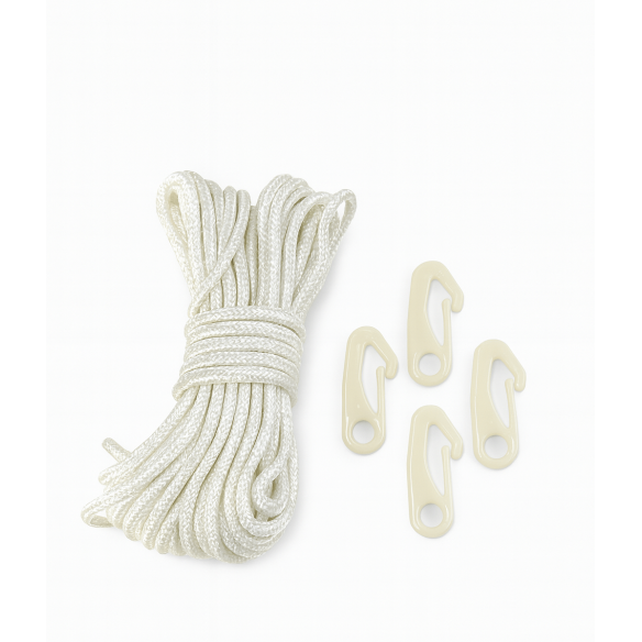 Frânghie cu carabiniere pentru prindere steaguri