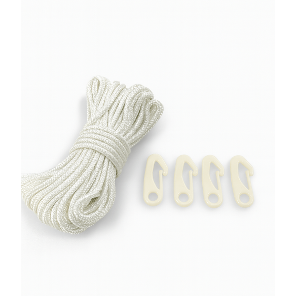 Frânghie cu carabiniere pentru prindere steaguri