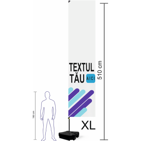 Steag dreptunghiular personalizat | Fabrica de steaguri | Steag.ro