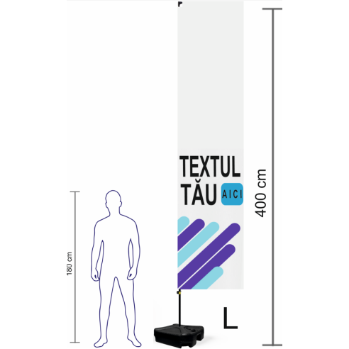 Steag dreptunghiular personalizat | Fabrica de steaguri | Steag.ro