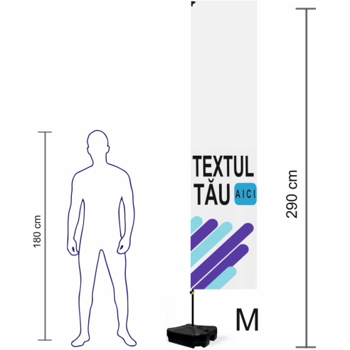 Steag dreptunghiular personalizat | Fabrica de steaguri | Steag.ro