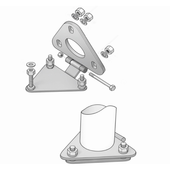 Catarg conic din fibra de sticla - ROTOARM | Fabricat in Romania | ...