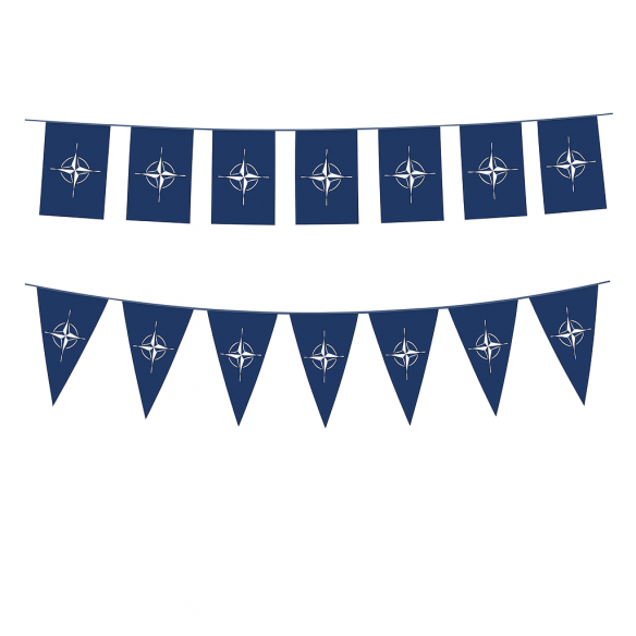 Ghirlandă stegulețe NATO - metru liniar