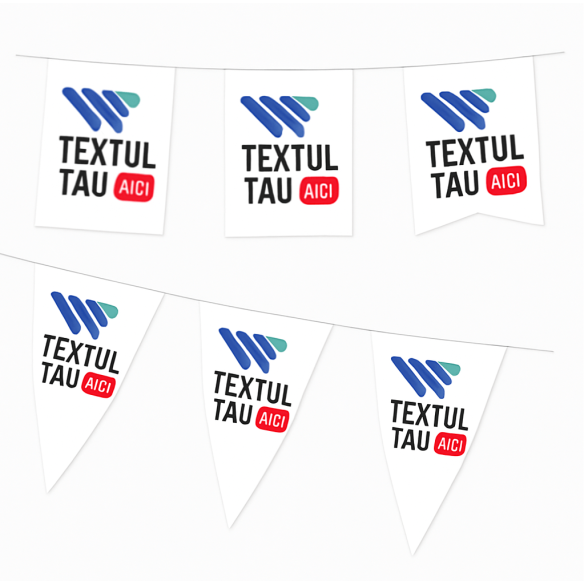 Ghirlandă stegulețe personalizată - metru liniar