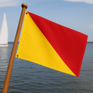 Steag naval de semnalizare – litera O (Oscar)