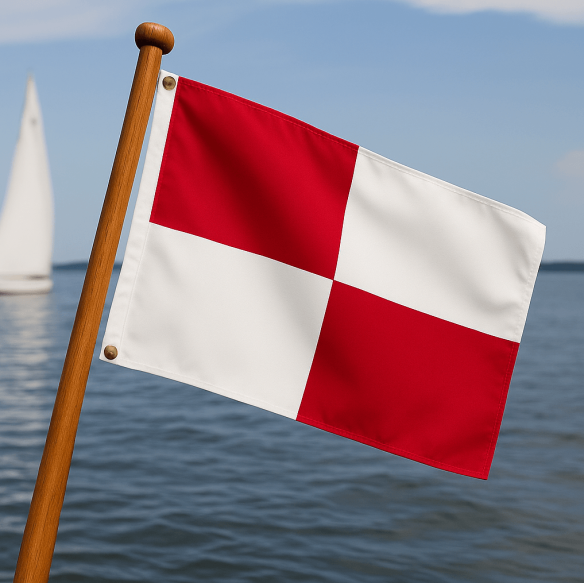 Steag naval de semnalizare – litera U (Uniform)