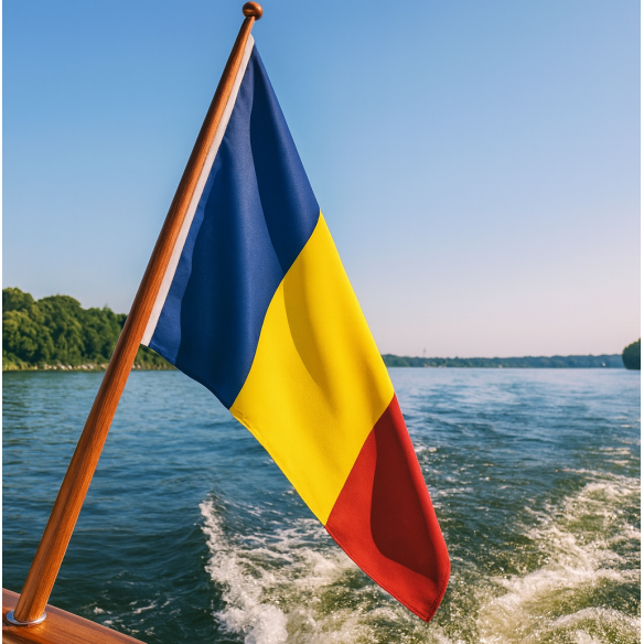 Stegulet Romania pt. ambarcatiuni | Fabricat in Romania | Steag.ro Stegulet Romania pt. ambarcatiuni | Fabricat in Romania | Steag.ro