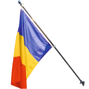 Set drapel România pentru exterior | Fabricat in Romania | Steag.ro 2