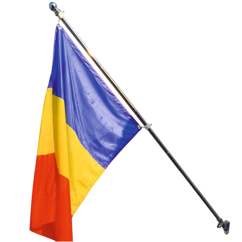 Set drapel România pentru exterior | Fabricat in Romania | Steag.ro