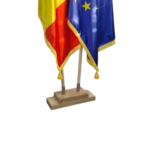 Suport steag din lemn masiv | Fabricat in Romania | Steag.ro