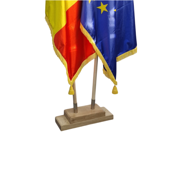 Suport steag din lemn masiv | Fabricat in Romania | Steag.ro
