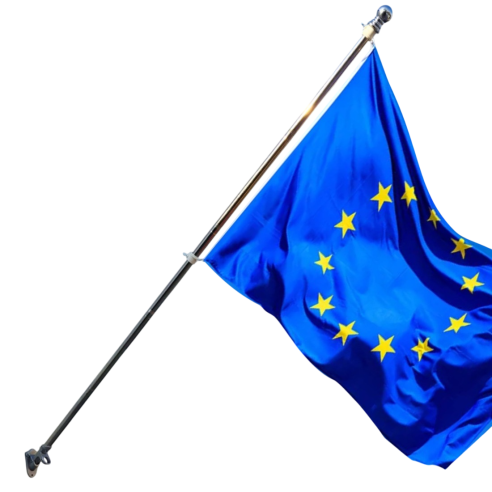 Set drapel UE pentru exterior | Fabricat in Romania | Steag.ro