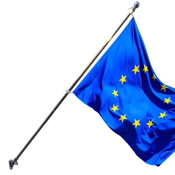 Set drapel UE pentru exterior | Fabricat in Romania | Steag.ro