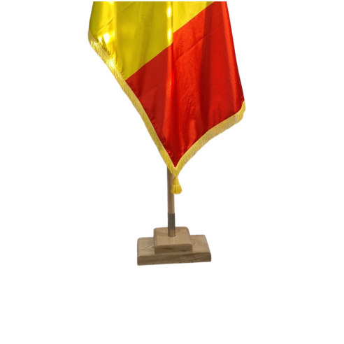 Kit drapel Romania cu lance cu suport din lemn masiv | Fabricat in ...