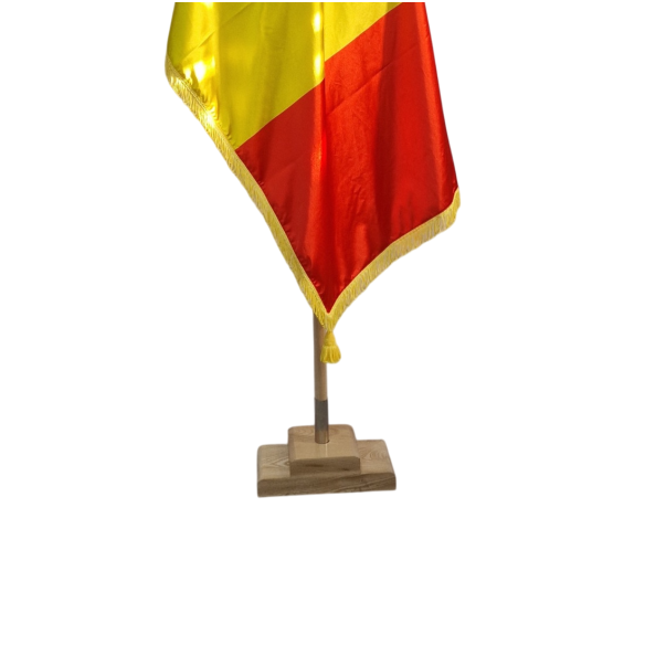 Kit drapel Romania cu lance cu suport din lemn masiv | Fabricat in ...