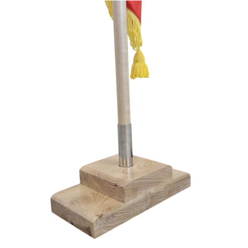 Kit drapel Romania cu lance cu suport din lemn masiv | Fabricat in ...