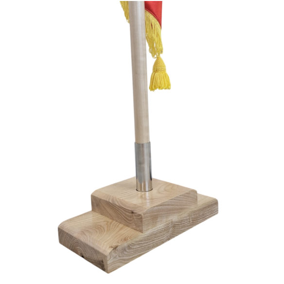 Kit drapel Romania cu lance cu suport din lemn masiv | Fabricat in ...