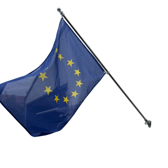Set drapel UE pentru exterior | Fabricat in Romania | Steag.ro