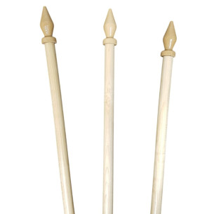 🏴 Set lance lemn Ø2.8 cm + suport metalic 3 mm pentru steaguri – elegant, rezistent, ușor de montat 2