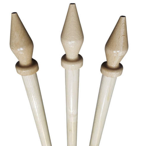 🏴 Set lance lemn Ø2.8 cm + suport metalic 3 mm pentru steaguri – elegant, rezistent, ușor de montat