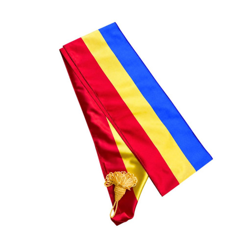 Eșarfă tricoloră pentru primar, satinată | Steag.ro