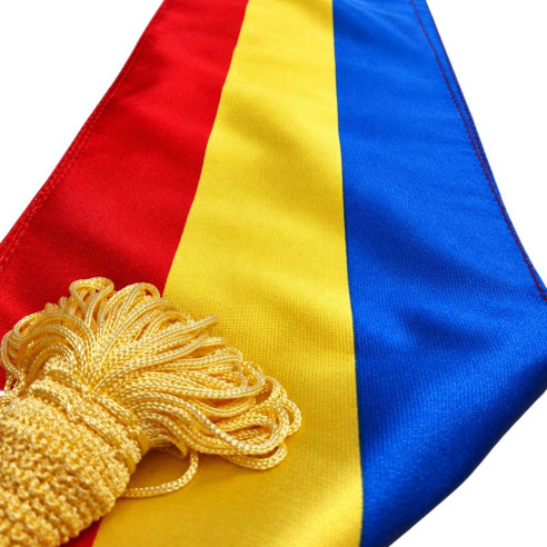Eșarfă tricoloră pentru primar, satinată | Steag.ro