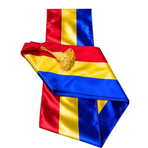Eșarfă tricoloră pentru primar, satinată | Steag.ro 2