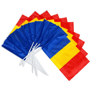 Stegulet Romania cu betisor de plastic | Fabricat in Romania | Stea...