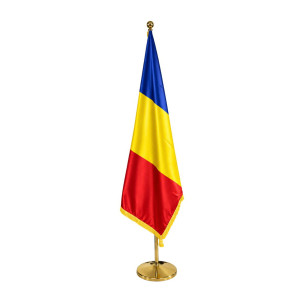 Drapel Romania cu lance si suport | Fabrica de steaguri