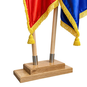 Kit drapele Romania si UE, de interior cu suport dublu | Fabricat i... 2