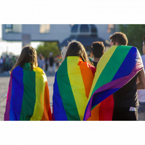 Steag LGBT orizontal personalizat