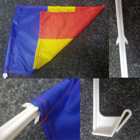 Stegulet Auto Romania cu suport inclus | Fabricat in Romania | Stea...