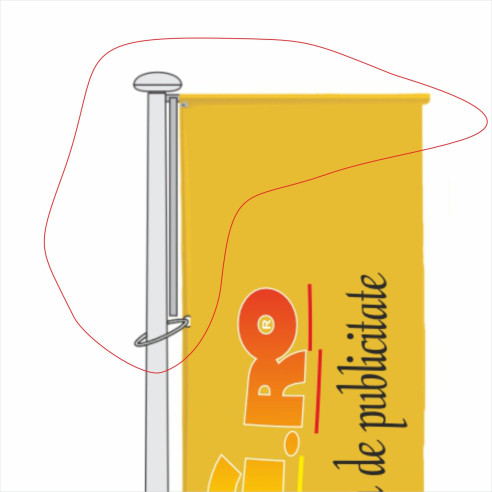 Kit brat rotativ Banner Lift pozitie