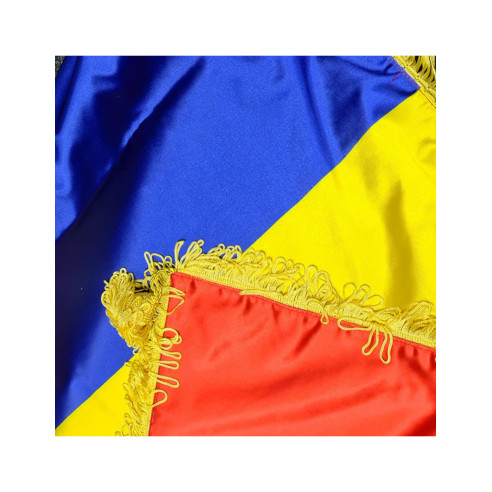 Kit drapele Romania + UE + NATO, de interior cu suport triplu | Fab...