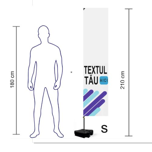 Steag Dreptunghiular S 210 cm