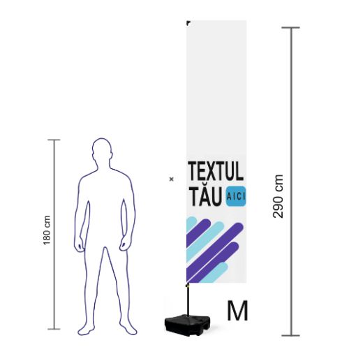 Steag Dreptunghiular M 290 cm