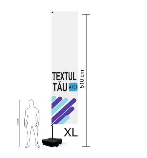 Steag Dreptunghiular XL 510 cm
