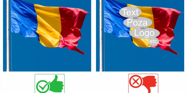  Drapel Romania personalizat,    avem voie sau nu?